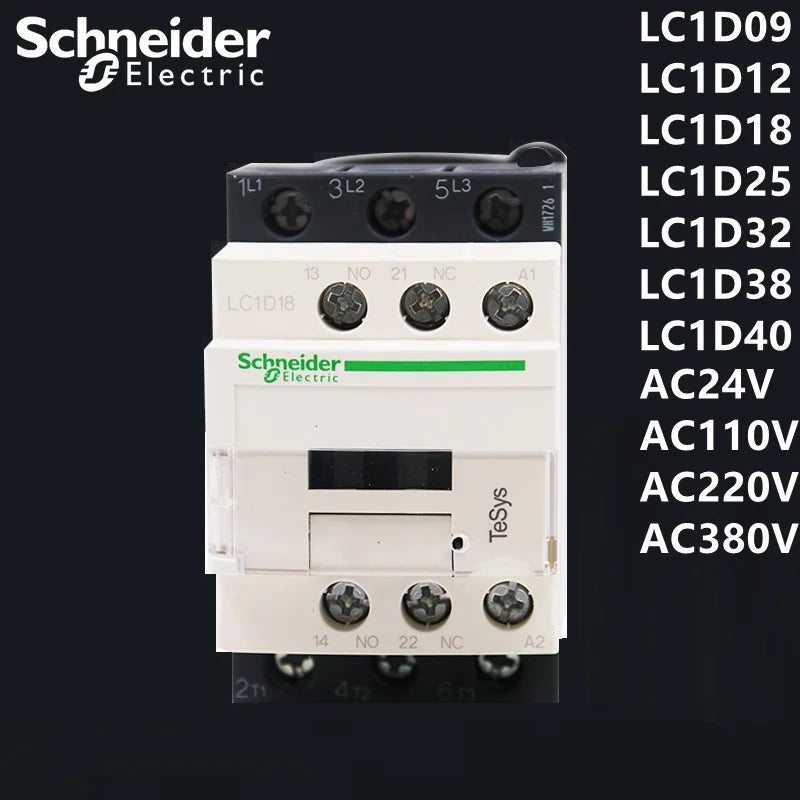 Schneider AC contactor LC1D09 LC1D12 LC1D18 BC7 F7C M7C Q7C 24V 110V 220V 380V