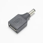 1pcs Commonly Used USB Set 5.5*2.1/5.5x2.1mm Female Jack to USB 2.0 Male Plug DC Power Male to Female Connector Adapter