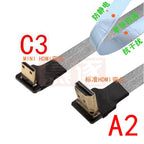FPV Micro Mini HDTV-Male 90 Degree Connector FPC Flexible Flat HD Ribbon Cable FFC Pitch 20pin For Drone Gopro DSLR Gimbal Kit