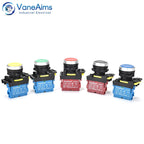 22mm LA36M Push Button Switch Momentary Reset Self Locking Power Button Switch Red Green Blue Yellow Black 12V 24V 220V 10A