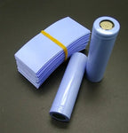 100pcs 18650 Battery Wrap Sleeve Heat Shrink Shrinkable Tube Insulated Multicolor Battery Skin PVC FilmTape Protector Cover Pipe