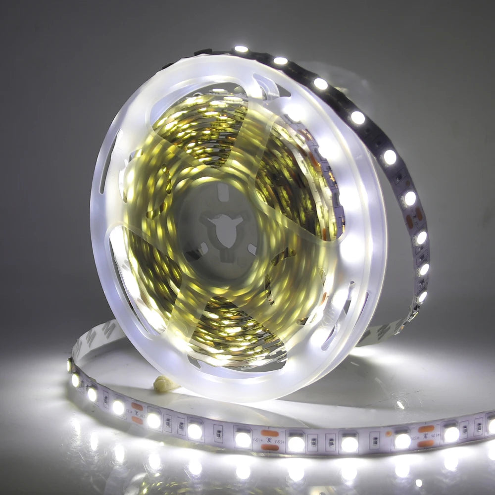 DC 12V Led Strip SMD 5050 5054 2835 Waterproof 6000K 4000K 3000K 60 120 240Leds/m Flexible LED Ribbon Tape Light Strip Lamp 5m