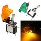 12V SPST Toggle Rocker Switch LED Light for Ignitions Boost Marine Boat Racing Car Switch Light Toggle Truck Trailer Accessories