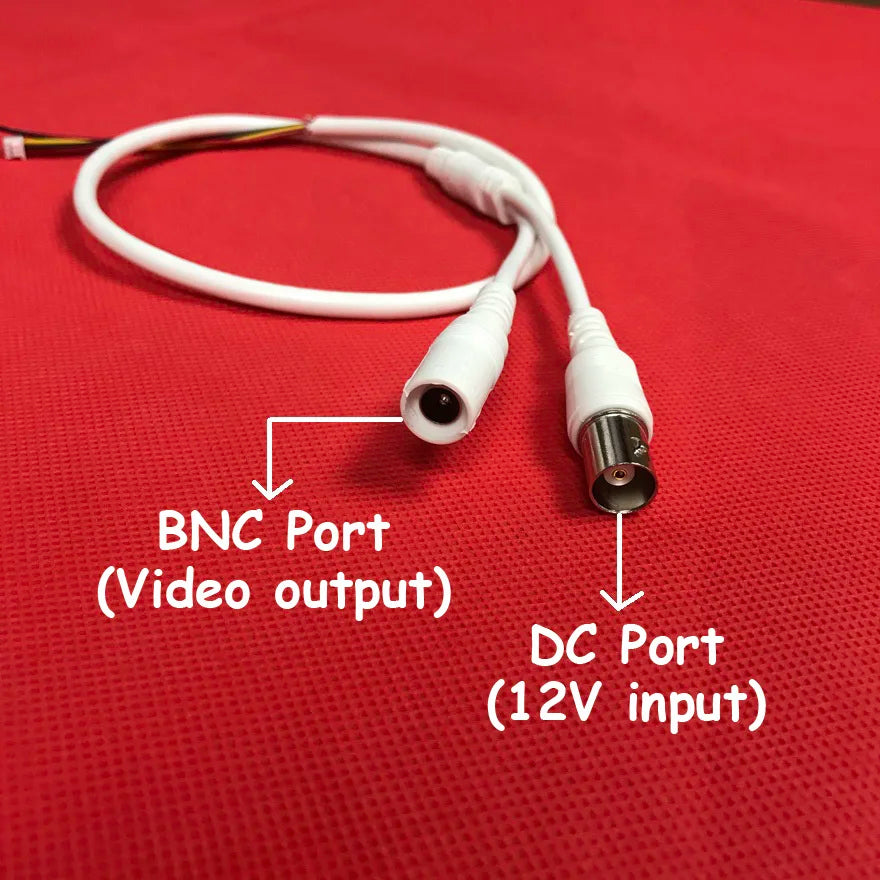 CCTV Camera 5-core Video Cable With DC Input+ BNC Output For AHD CVI TVI CVBs Camera For Video Surveillance Systems