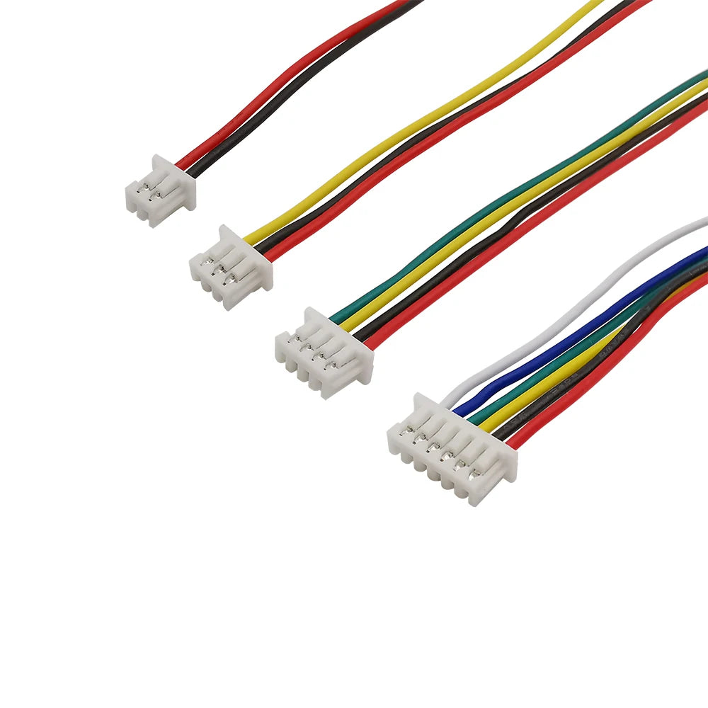 10Pcs JST 1.25mm 1.25 Female Wire Cable Connectors Double Head JST 1.25 Electronic Wire Connector Lenght 10CM 15CM 20CM 30CM