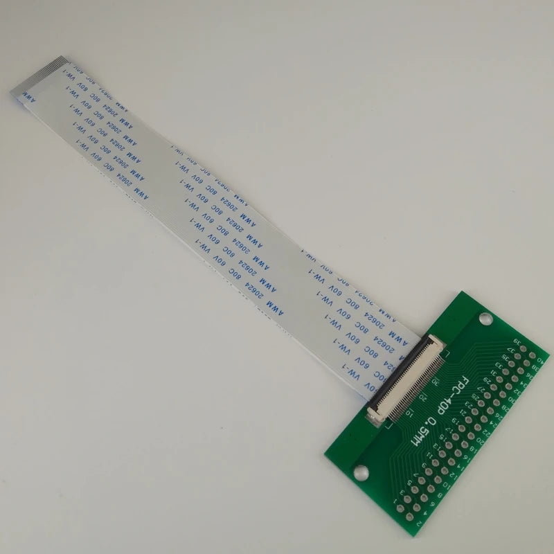 1set FFC/FPC Connector + 0.5mm Pitch 50/100/200mm Length FFC Cable 6P 8P 10P 12P 14P 20P 30P 40P 50PIN