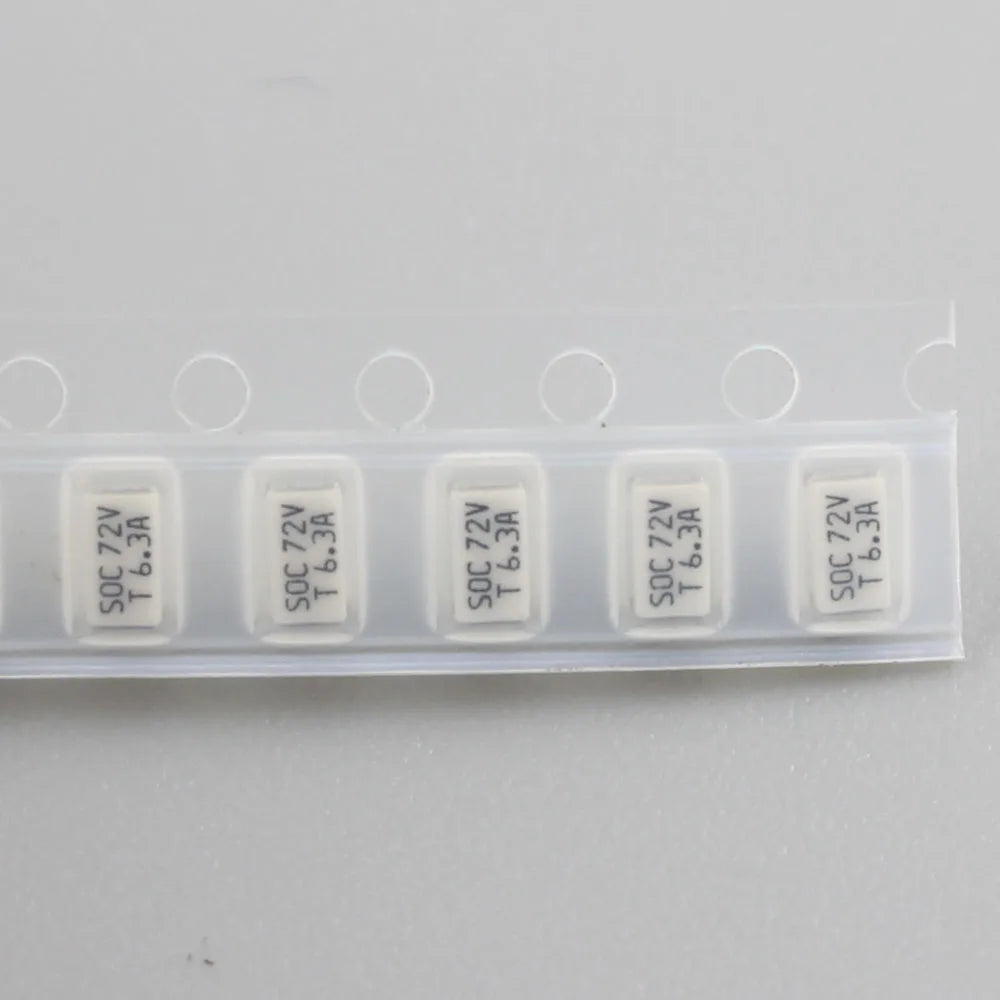 10pcs Micro Fuse SMD SMT 1206 72V 11CT T 1A 1.25A 1.6A 2A 2.5A 3.15A 4A 5A 6.3A 8A 10A 72V DC Slow Blow 3216 Surface Mount SOC