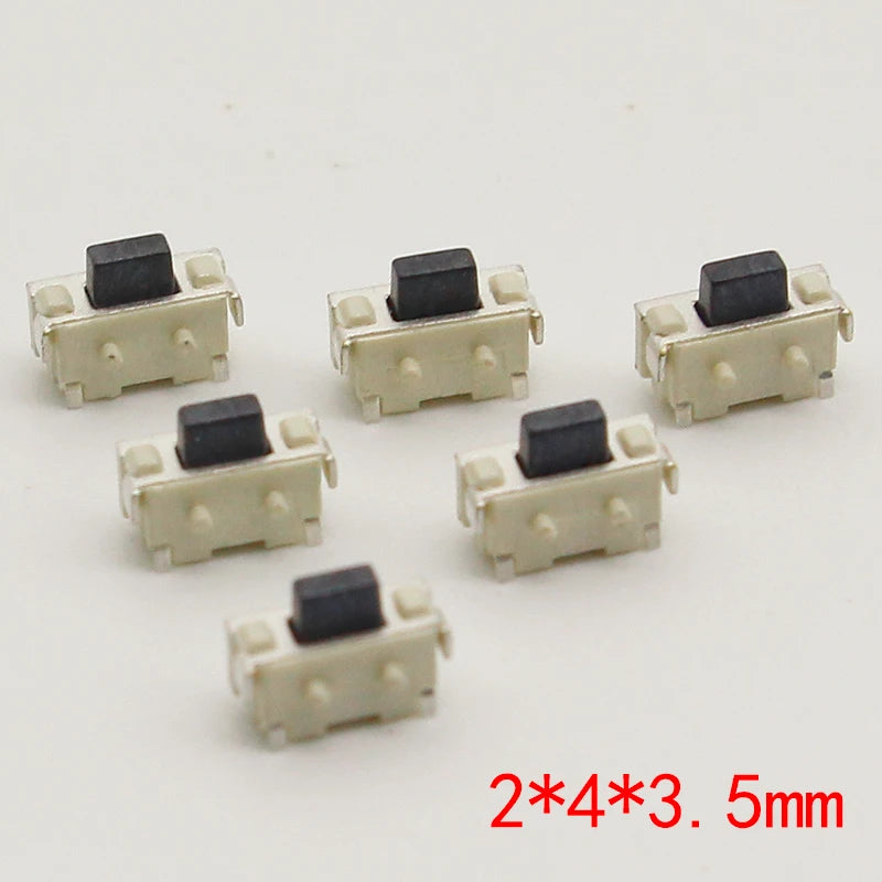 50PCS SMT 2X4X3.5MM Tactile Tact Push Button Micro Switch Momentary