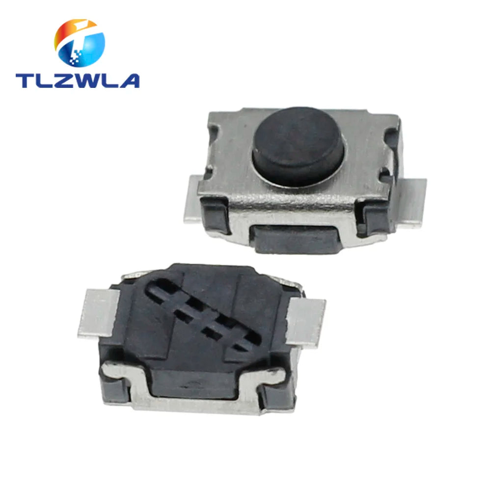 100PCS 3*4*2.0 2P Button Two Foot Feet 2Pin SMD Patch Tact Switch Vertical Push-Button Switch Micro 3 * 4 * 2 mm