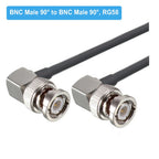 BNC Male to BNC Female Jack RF Adapter Pigtail RG58 Cable 50 Ohm RF Coaxial CCTV Camera Extension Cord RF Coax Jumper