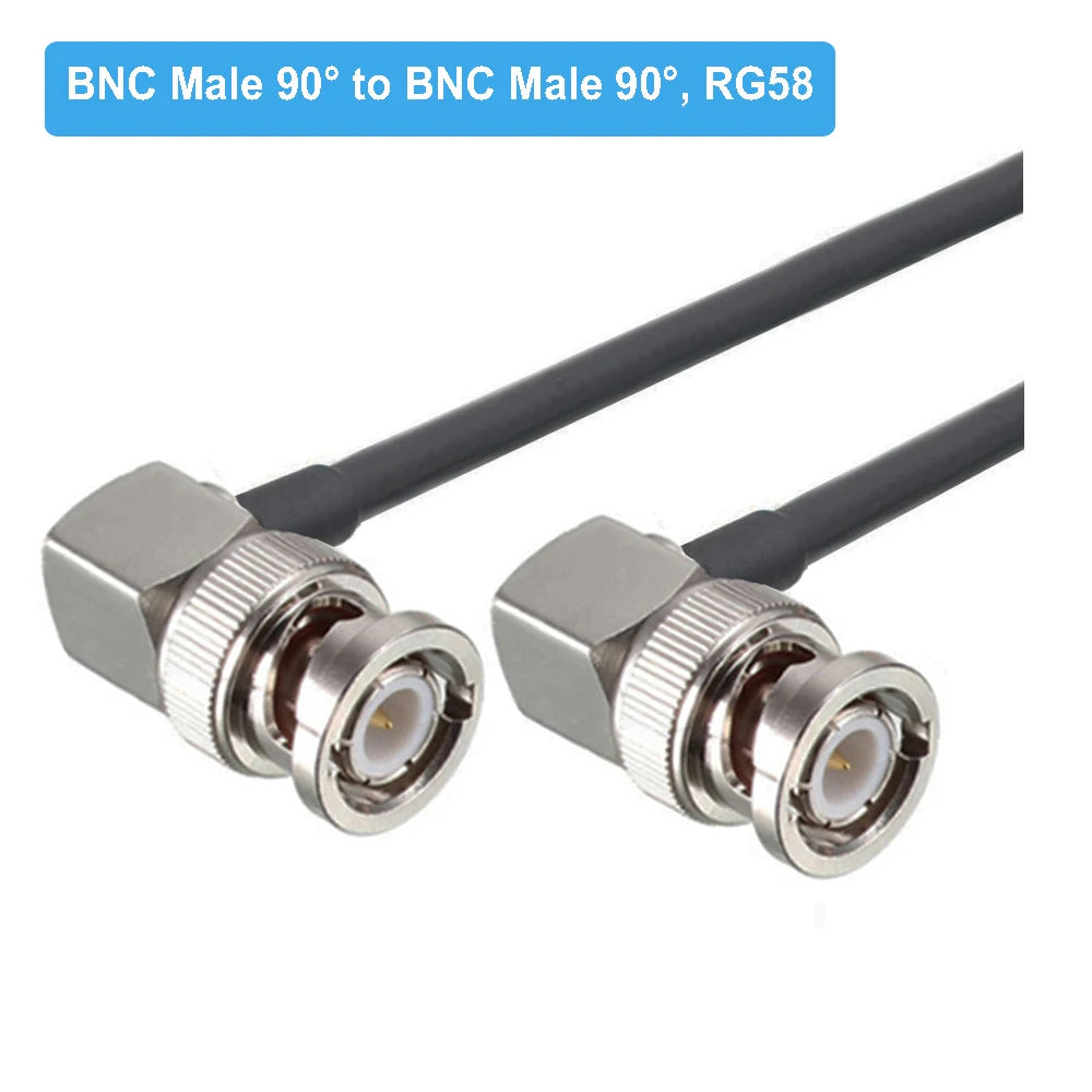 BNC Male to BNC Female Jack RF Adapter Pigtail RG58 Cable 50 Ohm RF Coaxial CCTV Camera Extension Cord RF Coax Jumper