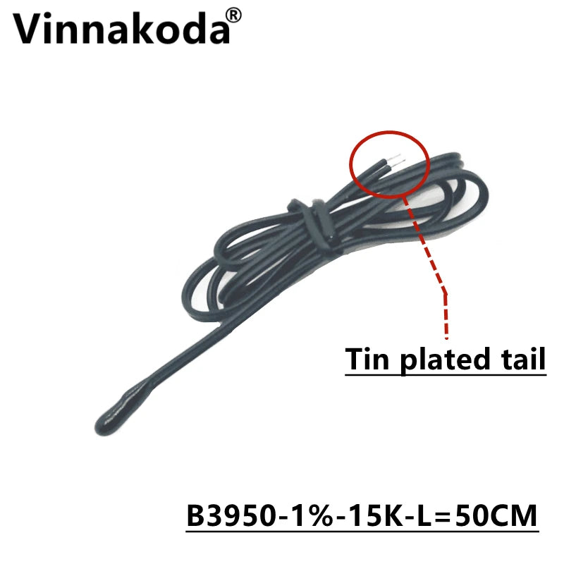 1PCS NTC Thermistor Temperature Sensor B3950 5/10/15/20/50/100K 1% Air Probe Air Conditioning Probe 50CM