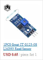 1PCS/5PCS  G123-08 LM393 Reed Sensor Module Magnetron Module Reed Switch Magnetic Switch for arduino Diy Kit