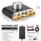 Nobsound Mini Bluetooth 5.0 TPA3116 Digital Amplifier Hifi Stereo Audio Receiver Power Amp 50W+50W Car Sound Amplifiers