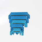 4P/6P/8P/10P/12P Copper Bridge Type Rail Terminal Blue Zero Line Screws Row Connection Electrical Terminal Block Strip