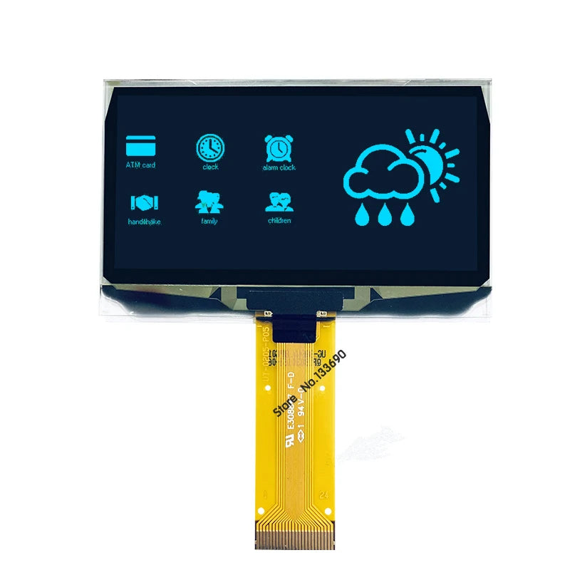 2.42 2.4 Inch Blue White Yellow 128x64 OLED Display Module 8Bit-6800/8080 SPI Serial I2C IIC Interface 24PIN 2864ASWP SSD1309
