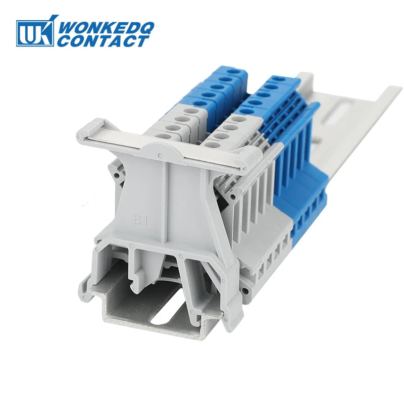 PT10-PE Push-in Ground Feed Through Din Rail Terminal Block 10mm² Protective Earth Plug Wire Electrical Connector PT 10-PE