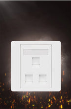 86 Type Computer Socket Panel CAT5E CAT6/6A/7/8 Network Module RJ45 Keystone Cable Interface Outlet Wall Switch