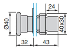ManHua XB4-BS542 Emergency Stop Push Button Switch For Industrial Control Turn to Release Push Button Switch