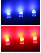 1000PCS 504 Oval With Color Short Leg Red Blue Green Light-Emitting Diode LED Lamp Bead