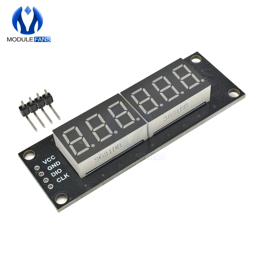 0.36" 6 Digit 7 Segment TM1637 LED Display Module 0.36 inch LED Indicator for Arduino DIY Red Green Blue Yellow White