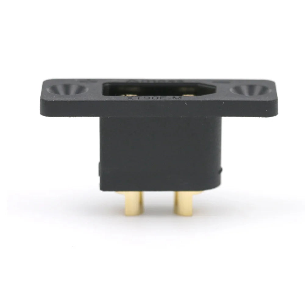 AMASS Black XT90E-M Battery Connection Plug Gold-Plated Male Connector DIY Connecting Parts for XT90 RC Aircraft Drone FPV
