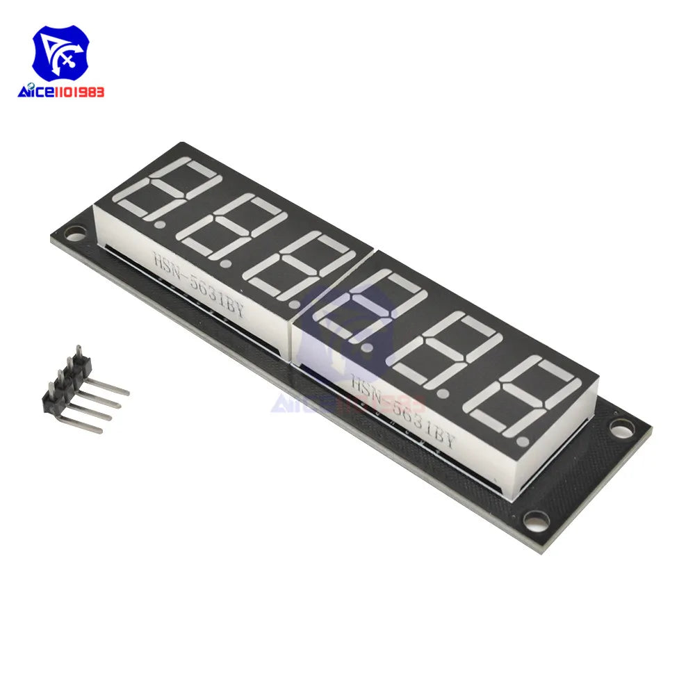 diymore TM1637 6 Bits 7 Segment 0.56 inch Digital LED DIsplay Module I/O Interface 5 Color Available for Arduino