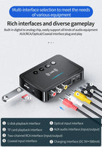 Bluetooth 5.0 Receiver Transmitter FM Stereo AUX 3.5mm Jack RCA Optical Wireless Audio Adapter Remote Control For TV  Car Kit