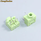 PJ Series 3.5mm Stereo Female Socket with Screw Audio Headphone Jack 3P Vertical Double Channel Connector 393 358 313 306（1-20）