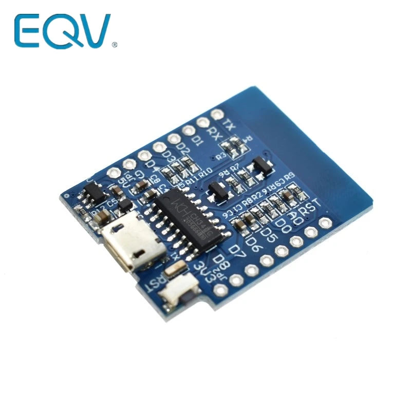 EQV D1 Mini ESP8266 ESP-12 ESP-12F CH340G CH340 V2 USB WeMos WIFI Development Board D1 Mini NodeMCU Lua IOT Board 3.3V With Pins