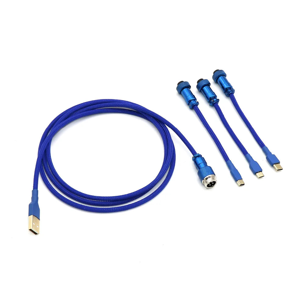 Angitu Electroplated GX12 Aviator GX 12 Connector Plug Butting Docking 4 core Male&Female Red Blue Black White Yellow