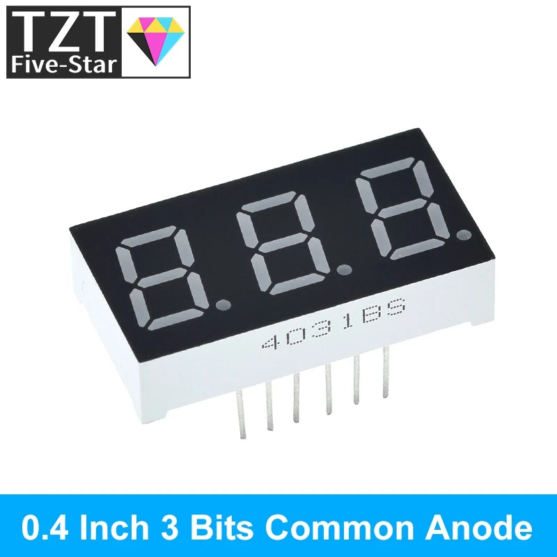0.4 Inch Digital Tube LED Display 1Bit 2 Bit 3 Bit 4 Bit Clock Common Anode Cathode 0.4" 7 Segment Led DIY Red Board for arduino