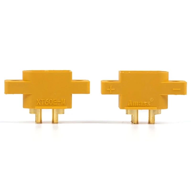 5pcs XT60E-M Mountable XT60 Male Plug Connector Model Aircraft Power Battery Plug Fixed Version Male XT60E1-M