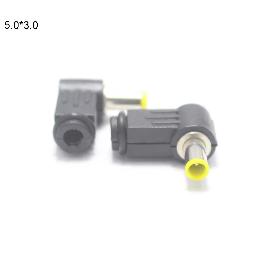 2PCS Male DC Power Plug Connector Angle 90 Degree L Shaped Plastic 5.5*2.5 5.5*2.1 4.8*1.7 4.0*1.7 3.5*1.35 3.5*1.1 2.5*0.7mm