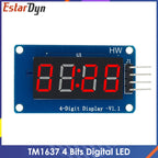 TM1637 4 Bits Digital LED Display Module For 7 Segment 0.36Inch Clock RED Anode Tube Four Serial Driver Board Pack