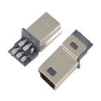 10/20/50PCS Mini USB Type 5Pin Male SMT SMD Plug Socket Jack Connectors V3 male welding Wire Terminals