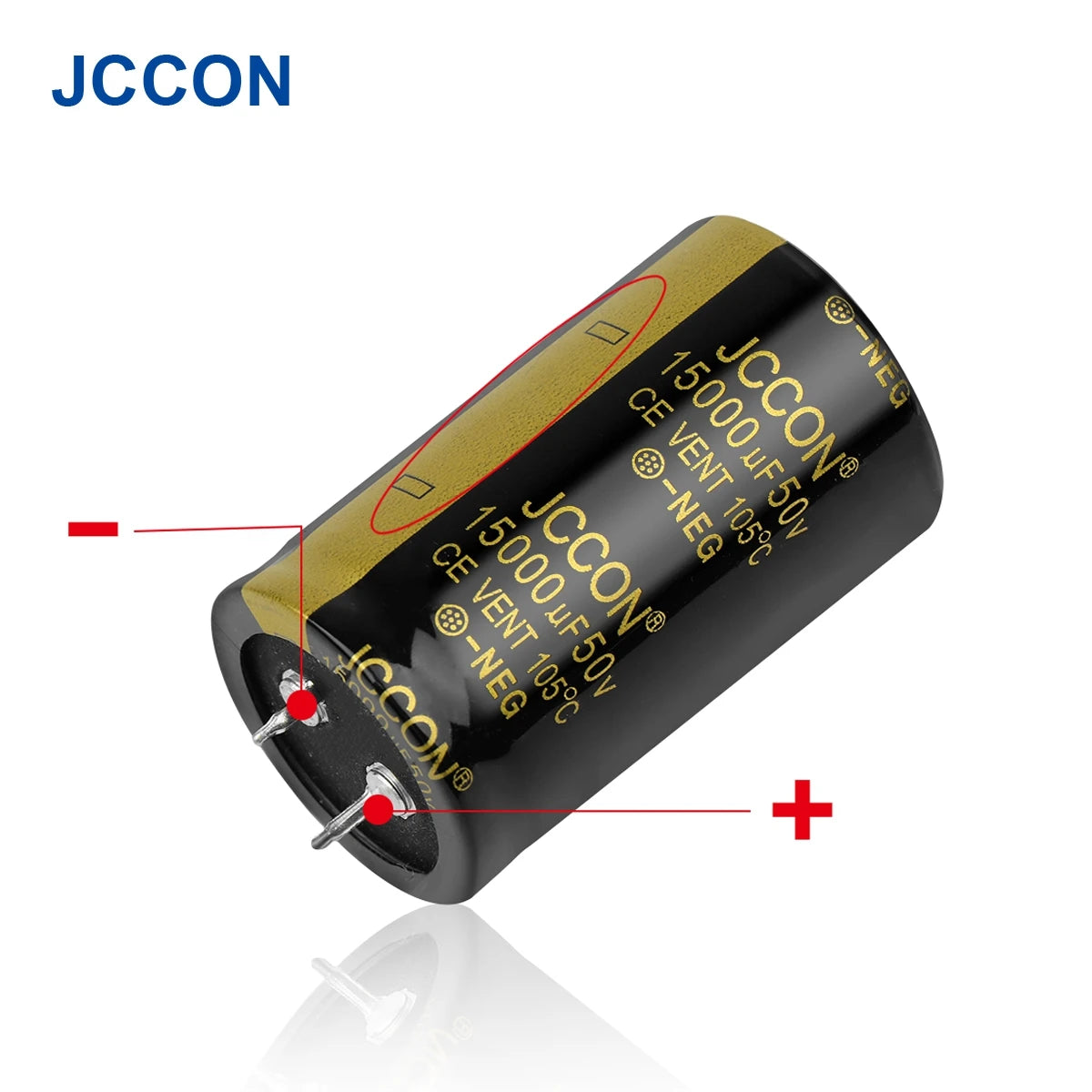 2Pcs JCCON Audio Electrolytic Capacitor 50V 4700UF 6800UF 10000UF 15000UF 22000UF For Hifi Amplifier High Frequency Low ESR
