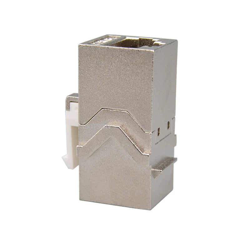 CAT.6A Pass Through Gigabit Ethernet RJ45 CAT7 Female Keystone Jacks Toolless Network Modules Shielded LAN Connector Socket