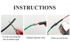 10 METER/LOT BLACK 1/2/3/4/5/6/8/10/10/12/14/16/18/20mm Heat Shrink Tubing Flame Retardant Tube Kit Insulation Tubing Wire Cable