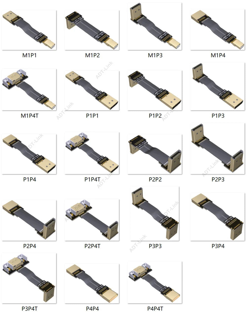 DisplayPort Ribbon Extension Cable Male-Female Flat EMI shielding FPC Cable DP 90 degree Angle Connector With mounting bracket