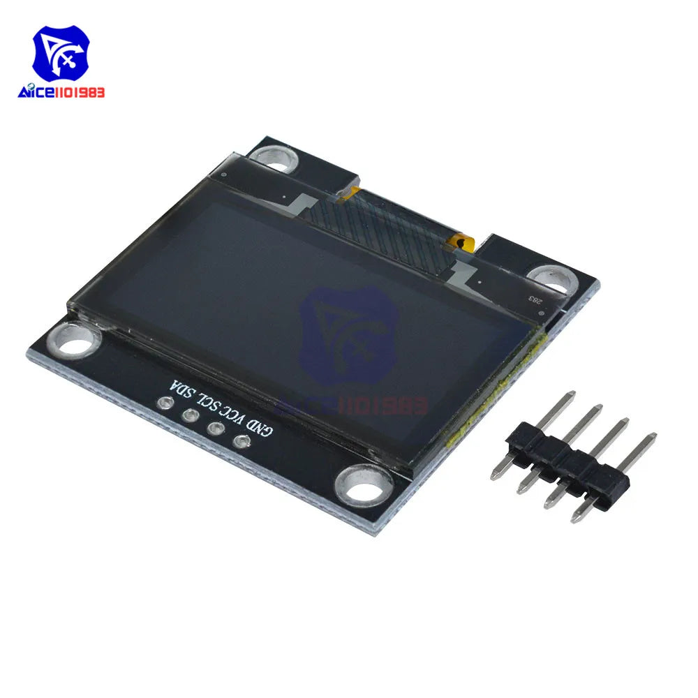 diymore 1.3" White/Blue 128*64 OLED LCD Display Module 4PIN IIC I2C Serial 128x64 SSH1106 for Arduino