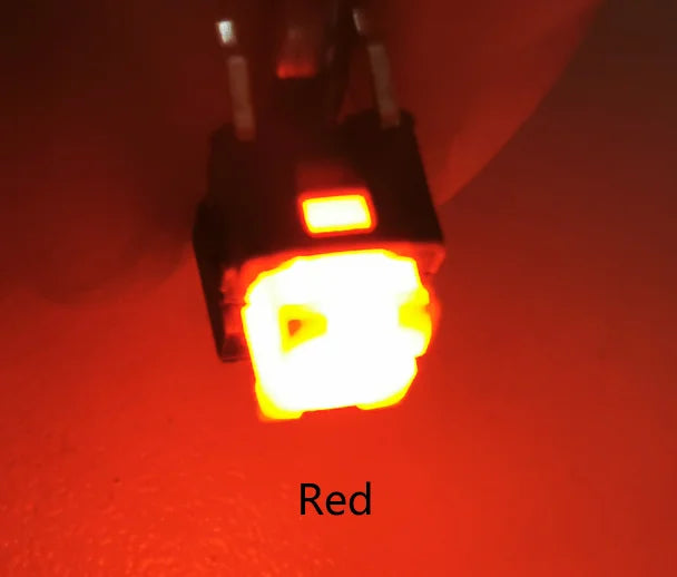 10PCS 6X6X7.2mm illuminated Momentary Tact Switch Button No Loacking 6Pin DIP LED 12V Mini Push Button Switch