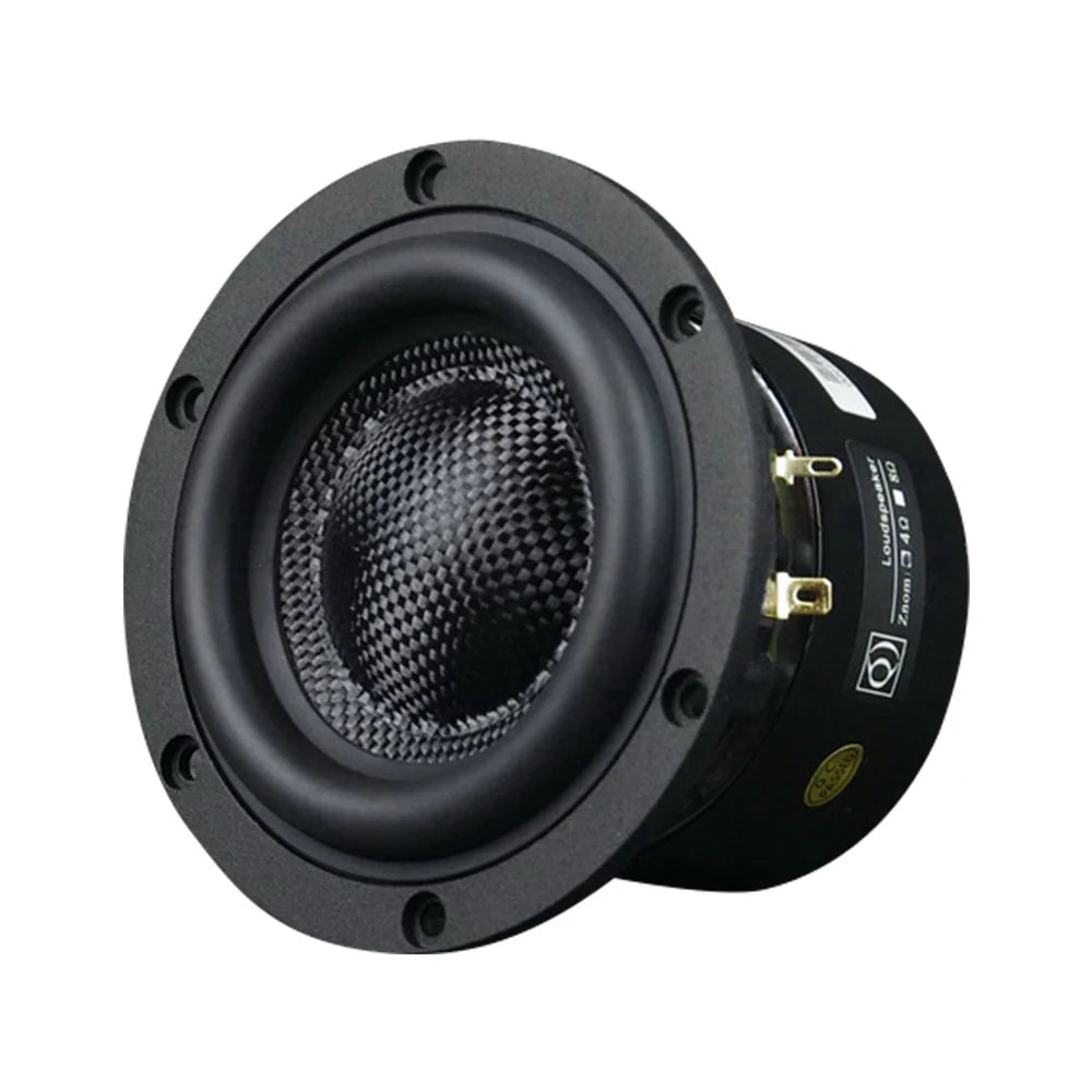 AIYIMA 1Pcs 4 Inch Subwoofer Speaker HiFi Home Theater Glass Fiber Cone Audio Speaker 4 8 Ohm 80W Loudspeaker