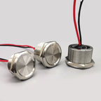Stainless Steel Waterproof Piezo Touch Switches 16mm 19mm 22mm 25mm Normal Open Capacitive Momentary Push Button