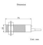 Waterproof Reflective Laser Photoelectric Switch Sensor Detector 20m Distance NPN PNP Output For Barrier Gate Alarm