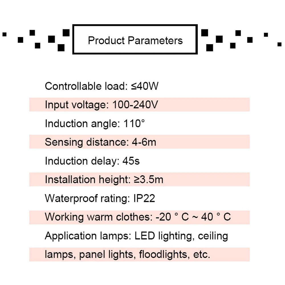 110V 220V Mini PIR Sensor Detector Smart Switch  LED PIR Infrared Motion Sensor Detection Automatic Sensor Light Switch
