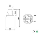 2PCS 2-Pin G24d to E26 E27 adapter 2P CFL Led Bombillas G24 to Screw Light Socket Bulb Base Lampholder Converter Adapter