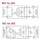 Industrial Solid State Relay Photo Isolation DC-AC AC-AC 200A 300A 400A Built-in RC Low Power Consumption SSR Relays