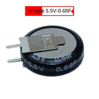 2PCS/Lot Super Capacitor 5.5V 0.1F 0.22F 0.33F 0.47F 0.68F 1F 1.5F 4.0F Button Type Farrah Supercapacitor VHC Type