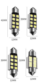 4pcs car Festoon 31mm 36mm 39mm 41mm  8 smd LED ERROR FREE 5630 5730 CANbus C5W led interior reading white ice blue  dome lamps